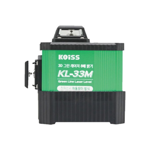 KOISS 전자식 자동 3D 그린라인 레이저레벨기 KL-33M 8배밝기